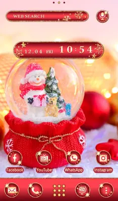 Snowman Snow Globe android App screenshot 0