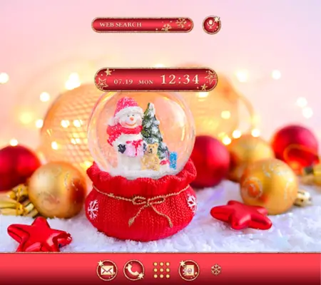 Snowman Snow Globe android App screenshot 4